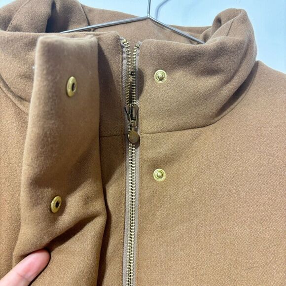 Risk Women's Long Waistcoat Large Tigers eye Large Solid Sleeveless Full Zip - Picture 4 of 14